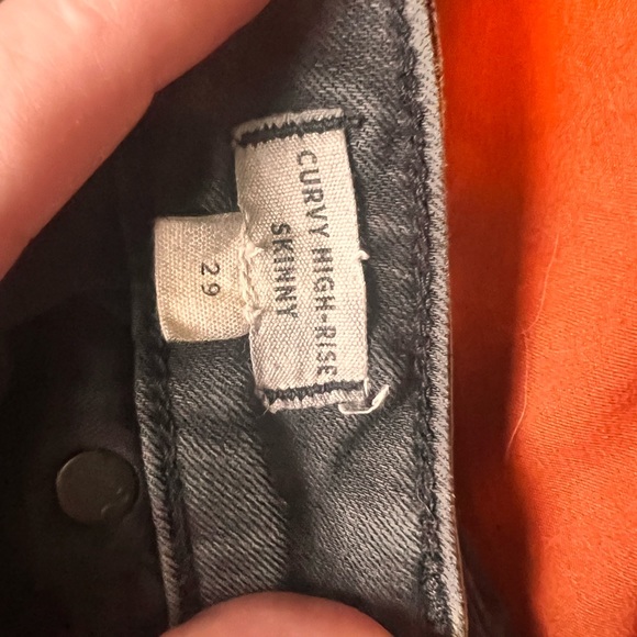 Madewell curvy high-rise skinny jeans, size 29 black - Picture 7 of 11